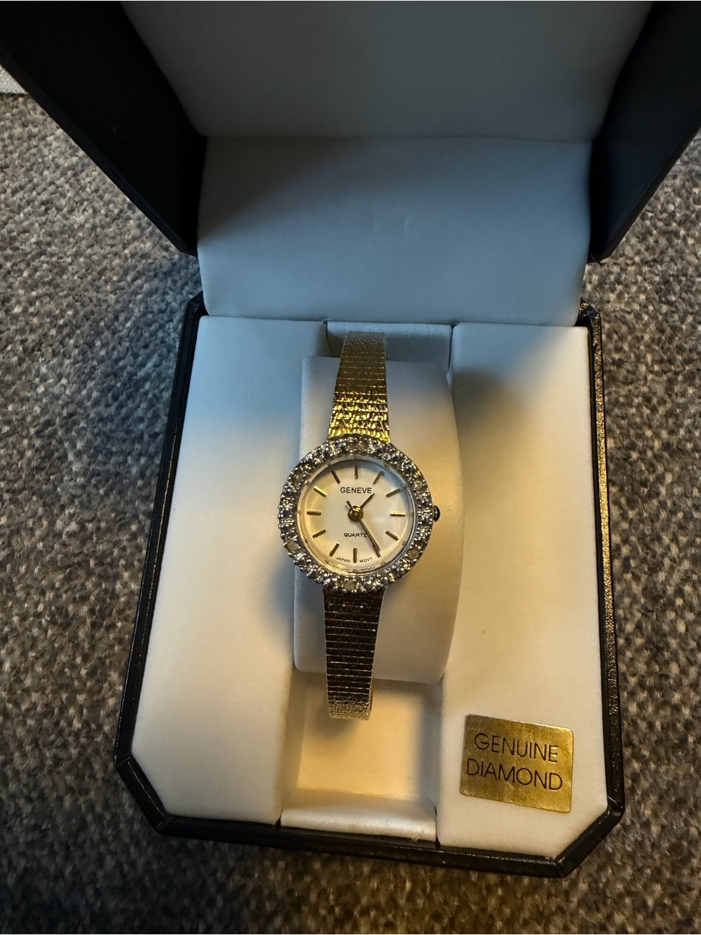 Geneve Genuine Diamond Ladies Watch